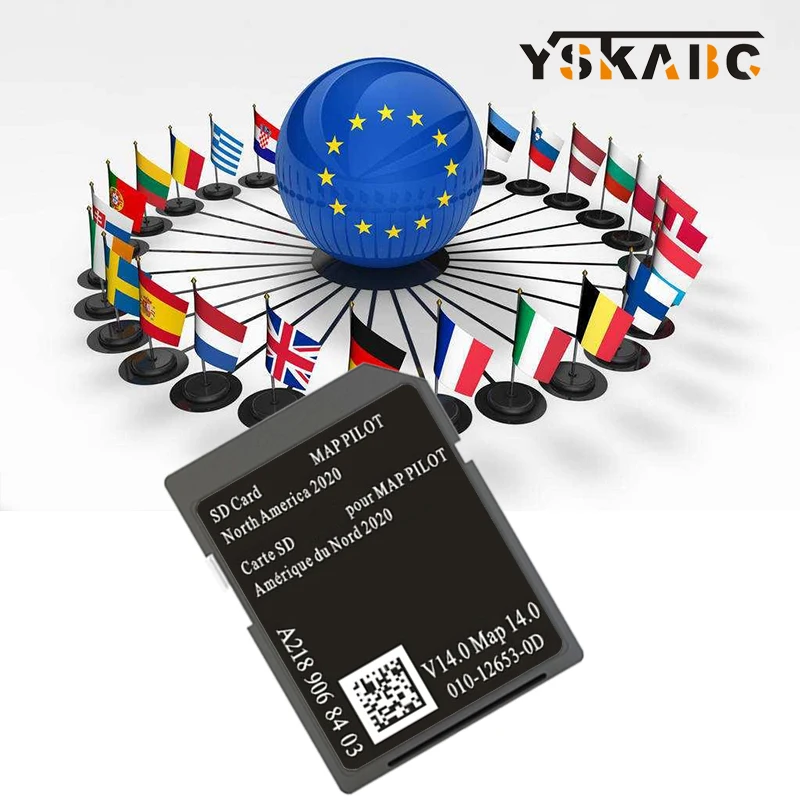 Maps Version14 for Mercedes AMG B-Class CLA CLS GLA Navigation SD GPS Card USA CAN MEX Maps A2189068403 Free Delivery