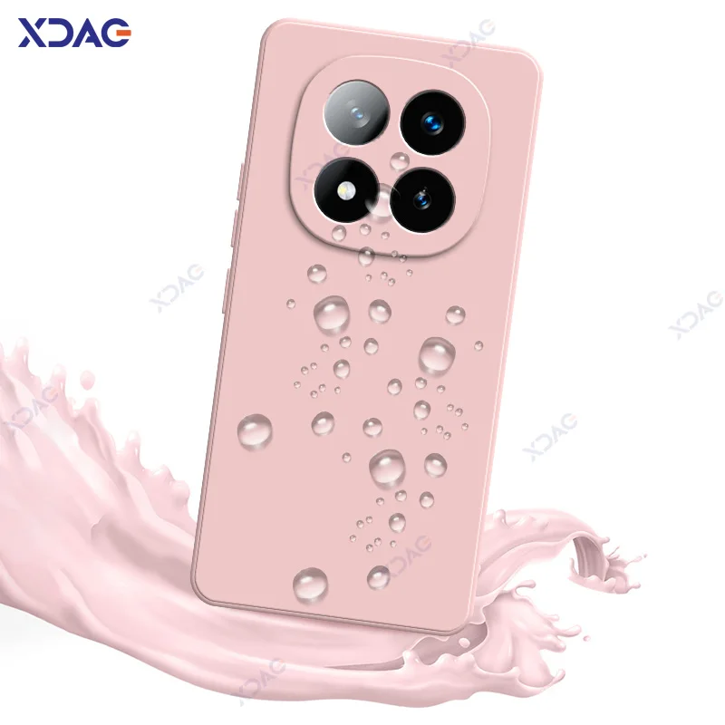 Luxury Square Liquid Silicone Cover Case for Redmi Note 14 Pro Plus RedmiNote14 14Pro 4G 5G 360 Soft Phone Case Waterproof Coque