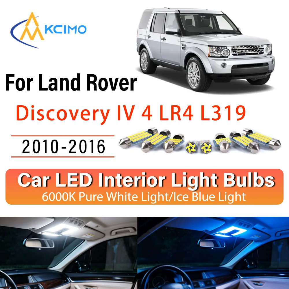 For Land Rover Discovery IV 4 LR4 L319 2010-2016 Instant Install Constant Bright LED Inner Lamp Upgrade Set OE Fit Ceiling Read