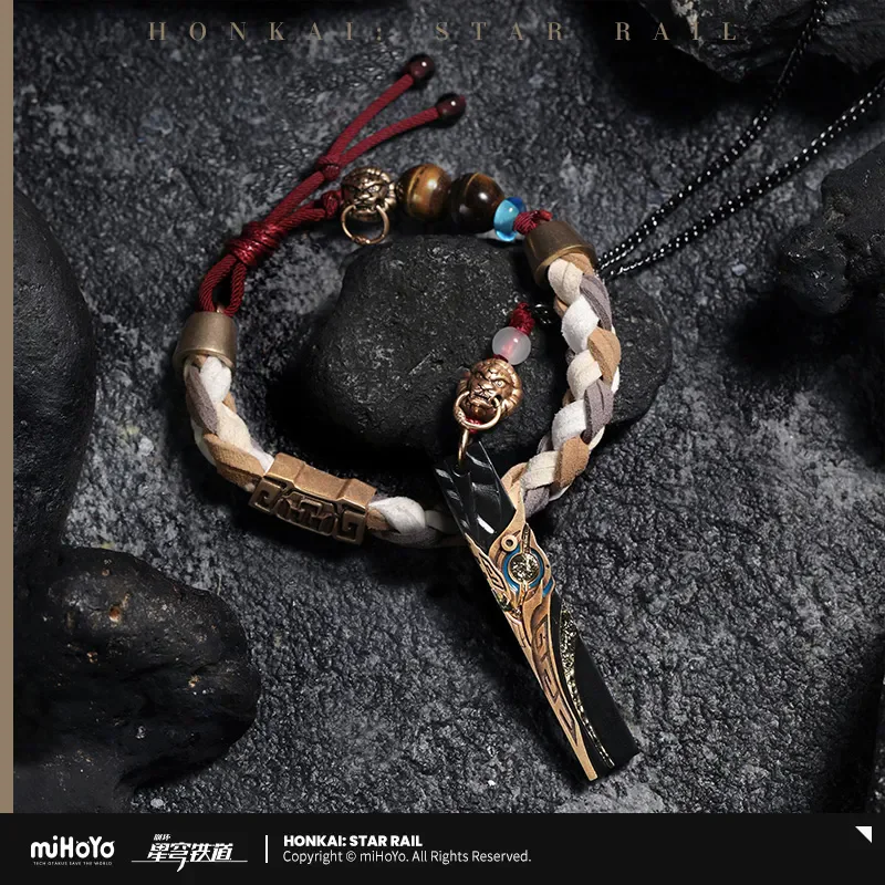 [Genuine] miHoYo Jing Yuan Bracelet Honkai Star Rail Jing Yuan Theme Series Necklace Anime Accessories Cosplay Hand Strap Gifts