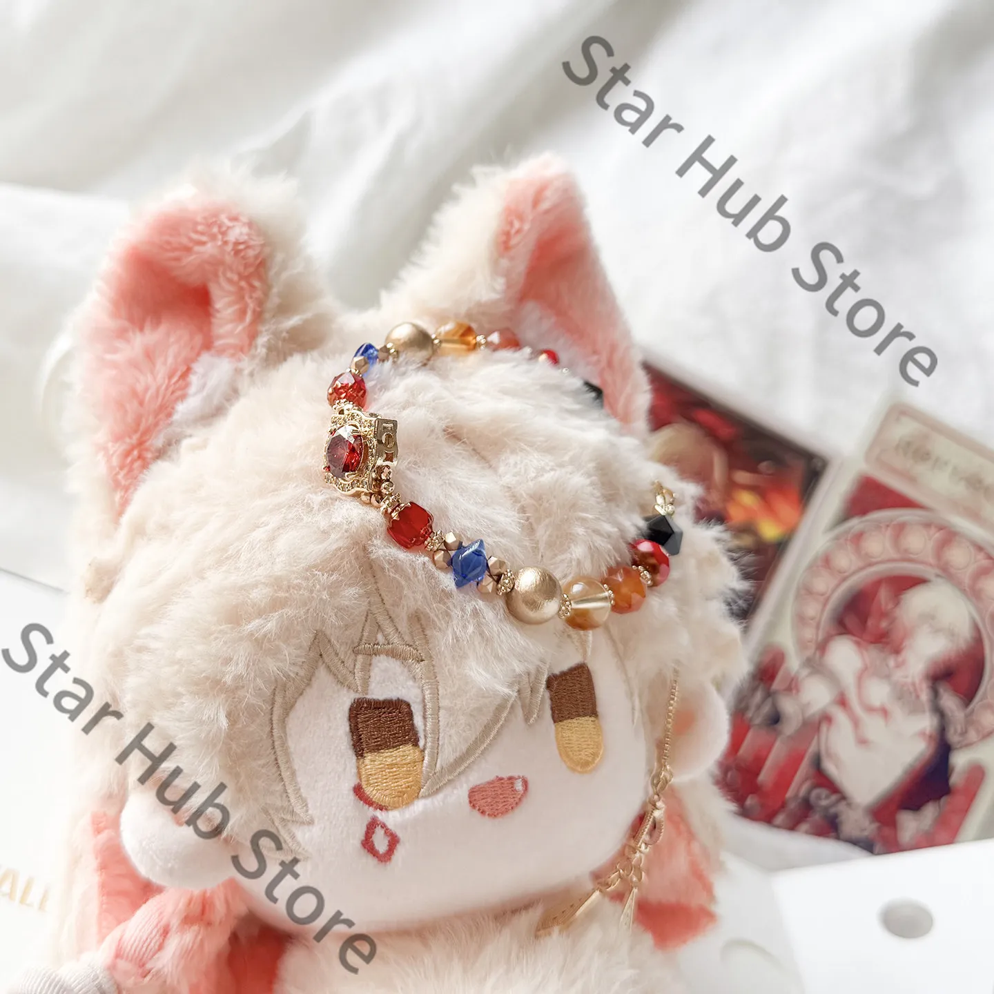 Honkai: Star Rail Mydei Mydeimos Double Circle Bracelet Phone Chain Beaded Bracelets Cosplay Colleagues Exquisite Gifts Anime