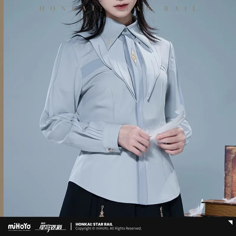 [Genuine] miHoYo Game Sunday Shirt Honkai Star Rail Sunday Theme Blouses Casual Top Suit Shirt Clothing Jacket Cosplay Xmas Gift