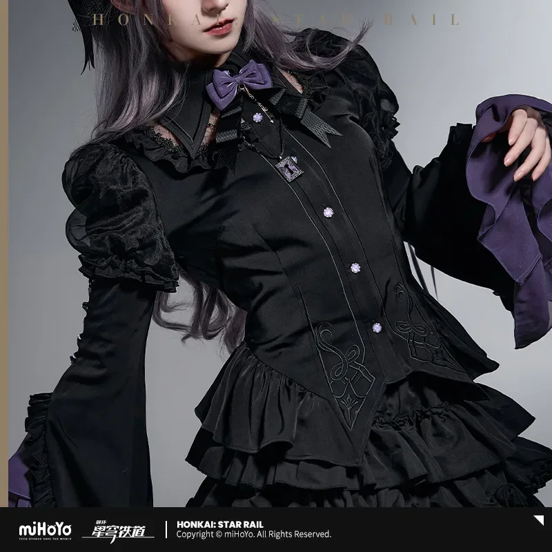 [Genuine] miHoYo Game Herta Shirt Honkai Star Rail The Herta Theme Series Long-sleeved Shirt Clothing Top Coat Cosplay Xmas Gift