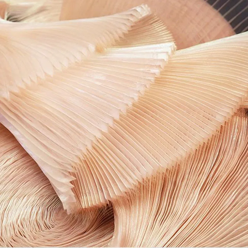 145CM Wide Soft Accordion Pleated Mesh Fabric DIY Background Decorative Materials Fashion Designer Fabric Sewing Accessories