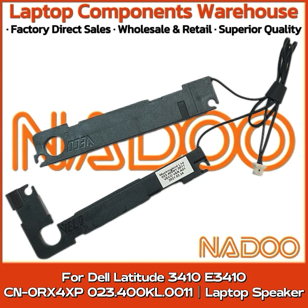 New Original Laptop Notebook Audio Speaker For Dell Latitude 3410 E3410 CN-0RX4XP 023.400KL.0011 built-in speaker horn audio