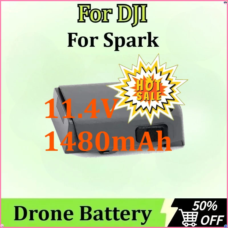 For DJI Spark Drone UAV High Quality Replacement Flight Batteries Newly Upgraded 11.4V 1480mAh Drone Battery