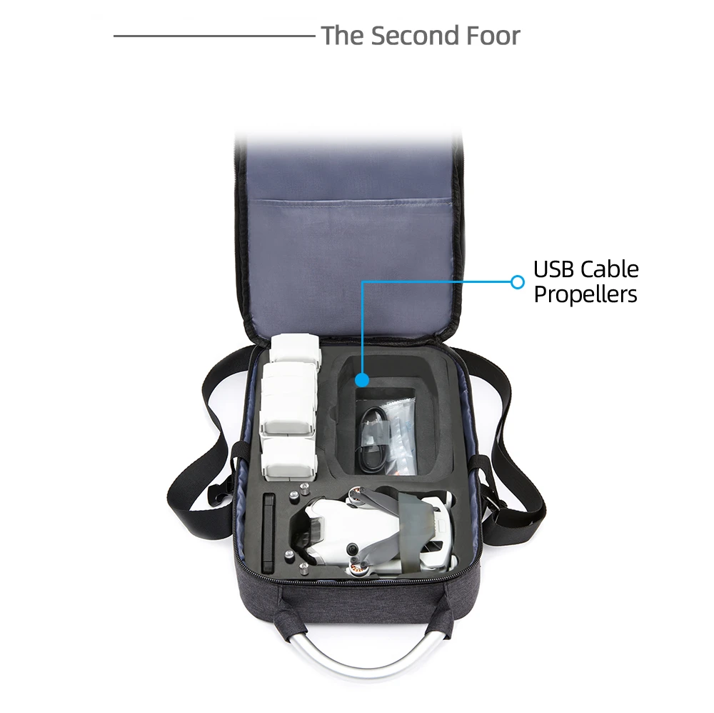 Travel Carrying Case for DJI MINI 4 PRO/RC-N2 / RC 2, Portable Storage Bag Handbag Backpack for DJI Mini 4 Pro Drone Accessories