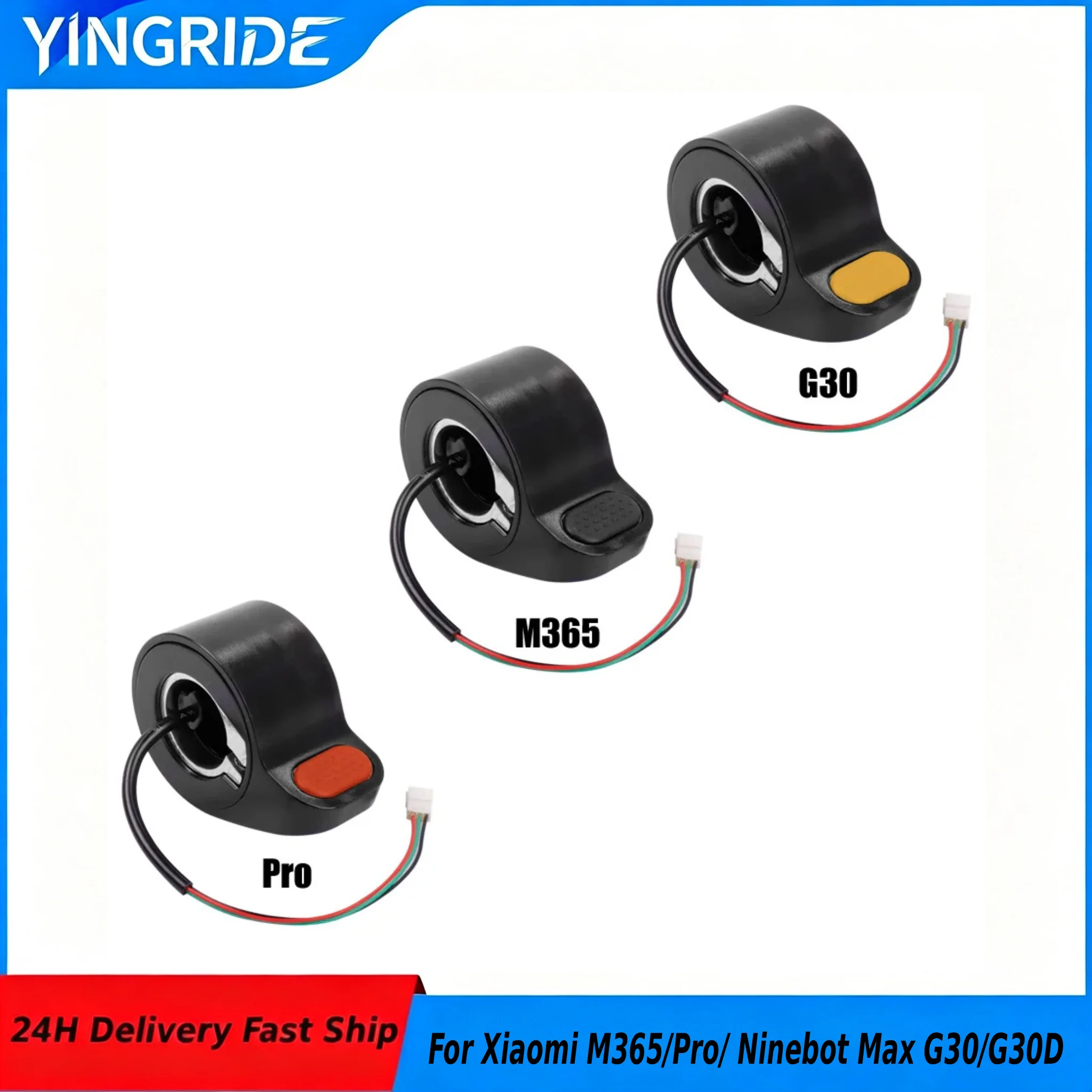 For Xiaomi M365/Pro For Ninebot Max G30/G30D Parts Universal Electric Scooter Finger Dial Thumb Throttle Assembly Accelerator