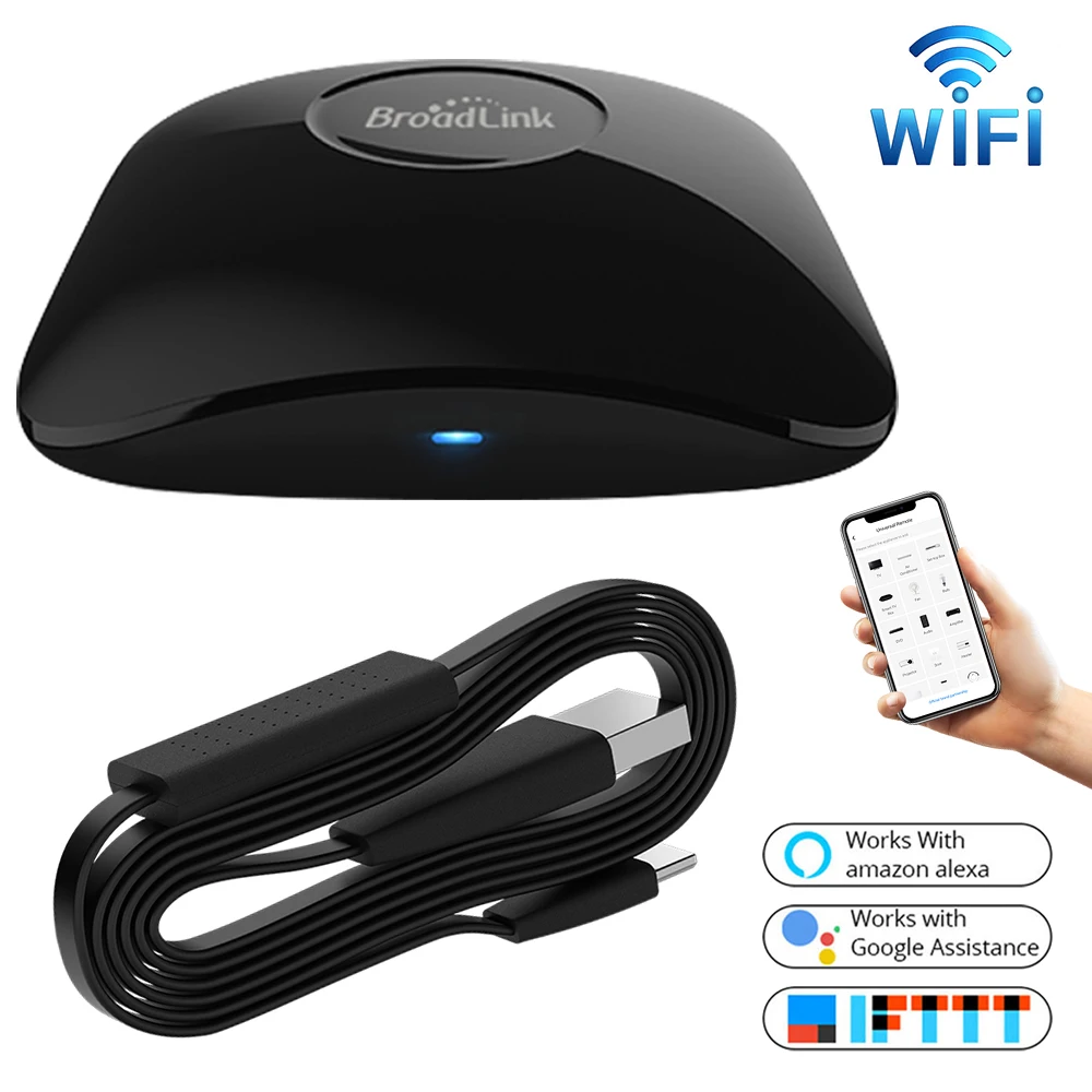 BroadLink RM4 Pro IR WiFi RF Switch Universal Remote Control Smart Controller HTS2 Sensor Works With Alexa Google Home Assistant