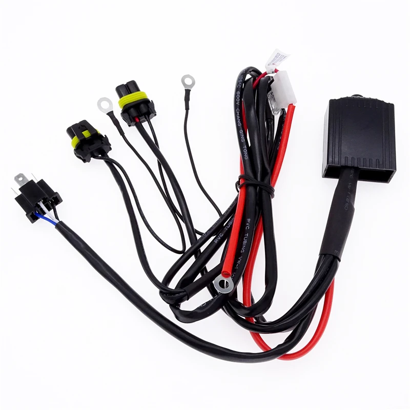 1Pc H4/9003 H13/9008 9007/9004 Telescopic Light Xenon Lamp Socket Connector HID Headlight Relay Wire Harness Controller Line