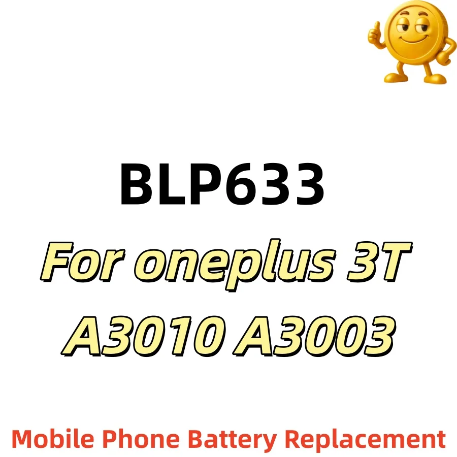 100% New Original High Quality 3400mAh BLP633 For Oneplus 3T A3010 A3003 Retail Package Cell Phone Battery+Free Tools