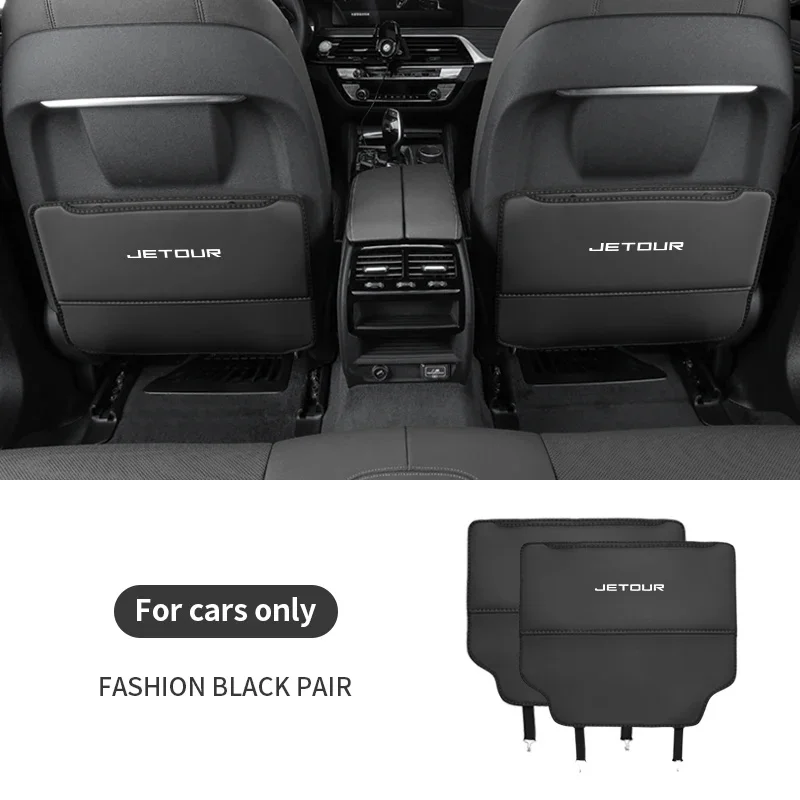 Rear Seat Back Anti‑Kick Mat Storage Organizer For Chery Jetour X70 X90 Plus Tiggo 8 Omoda 5 Jaecoo J8 Auto Interior Protector P