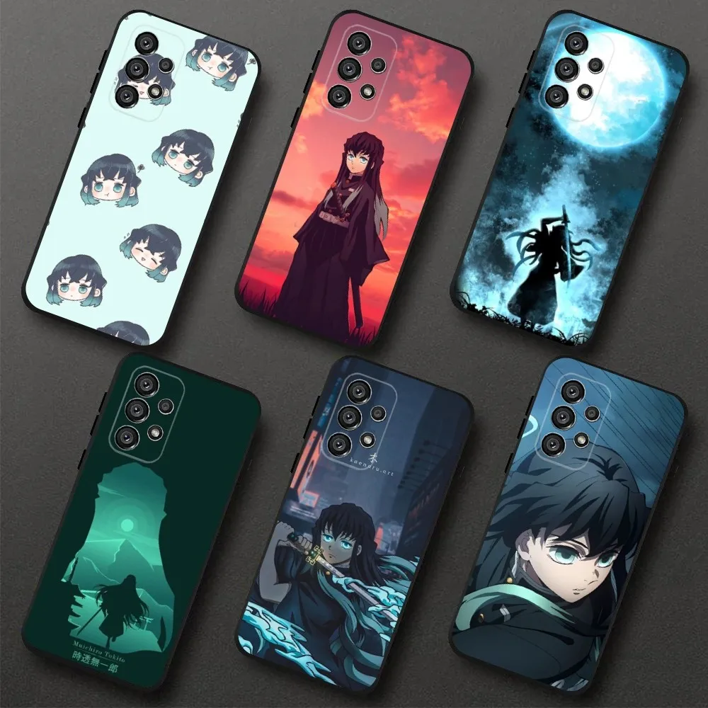 M-Muichiro Tokito Demon Slayer Phone Case For Samsung Galaxy A20,A21s,A22,A31,A32,A52,A53,A72,73,A80,A91 Soft Black Cover