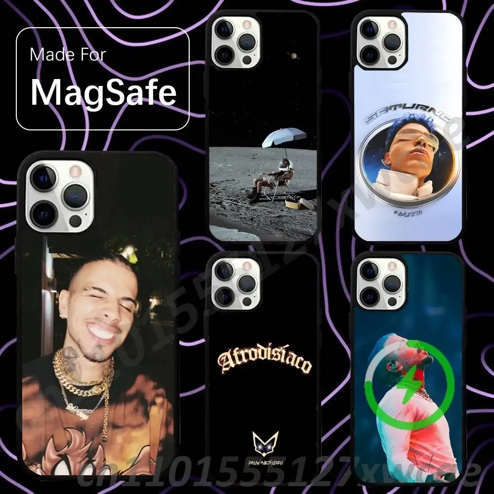 R-Rauw A-Alejandro Rapper For Magsafe Wireless Charger Case For iPhone 15,16,17,13,14,11,12,Pro,Max,Plus,E,Air,Mini Cover