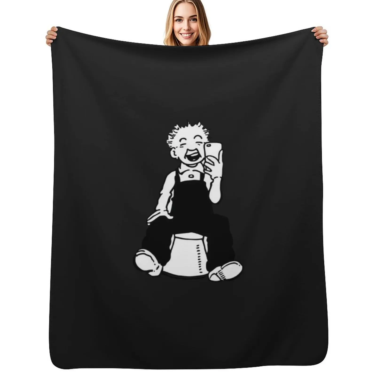 Best Seller - Oor Wullie Selfie Essential T-Shirt Throw Blanket Faux Fur Soft Warm Blanket for Bed