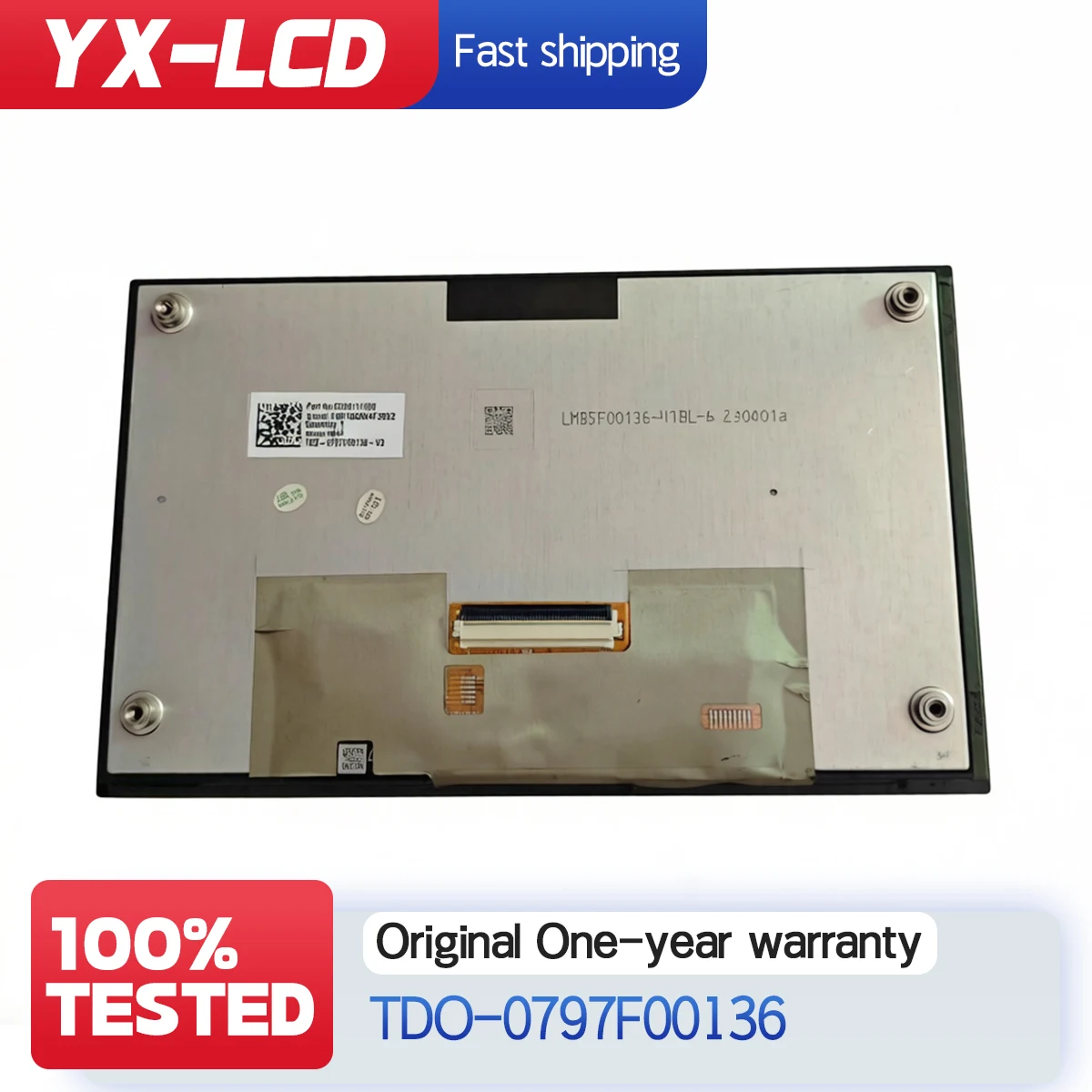 Car LCD Display Screen TDO-0797F00136-V3 TDO-0797F00136-V6 LMB5F00136 LCD Screen For KIA Hyundai Car Navigation