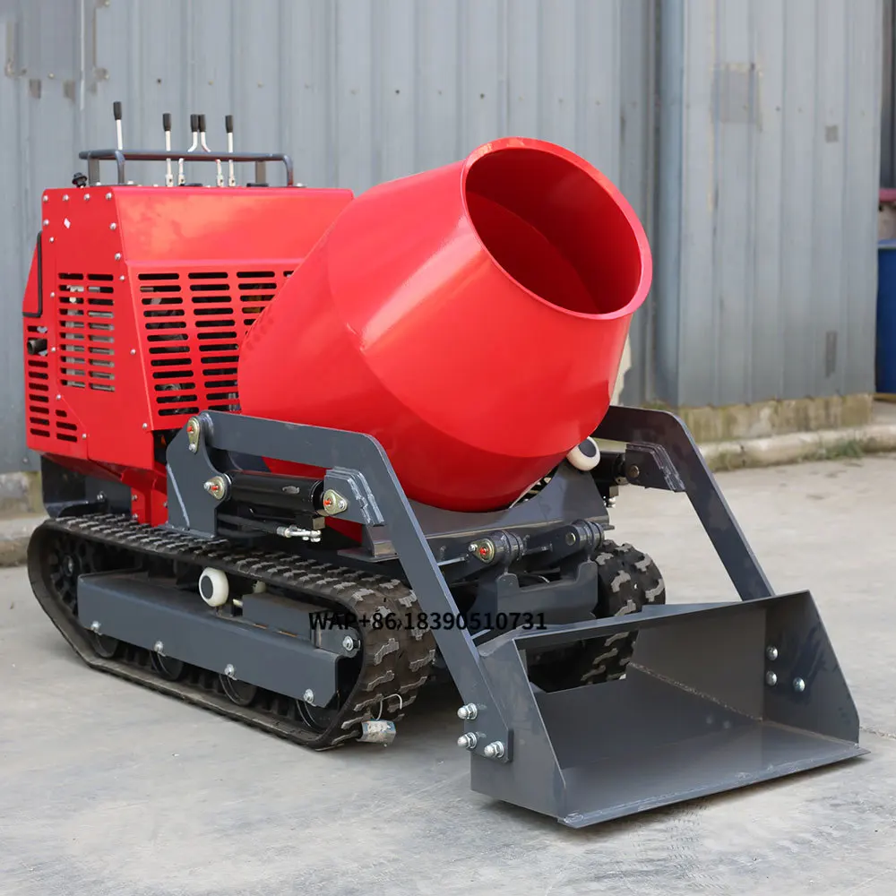 VOLNOS Garden New Product Small Mini Concrete Mixer Mini Dumper Tracks Universal Portable Price Europe Motor