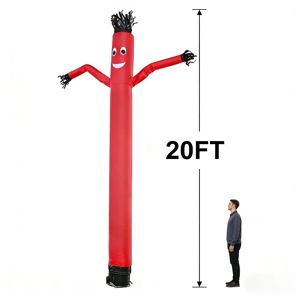 10-20ft Sky Air Puppet Dancer Inflatable Dancer Waving Tube for Men Puppet Dancer Suitable for Store Signs (Blower Not Included)