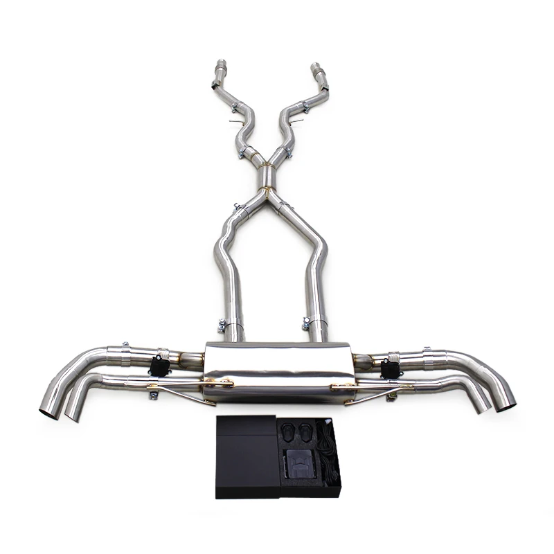 Auto Stainless Steel Catback For Mercedes-Benz GLS63 AMG 5.5T 2015-2019 Muffler Exhaust Pipes Valvetronic Rebound System