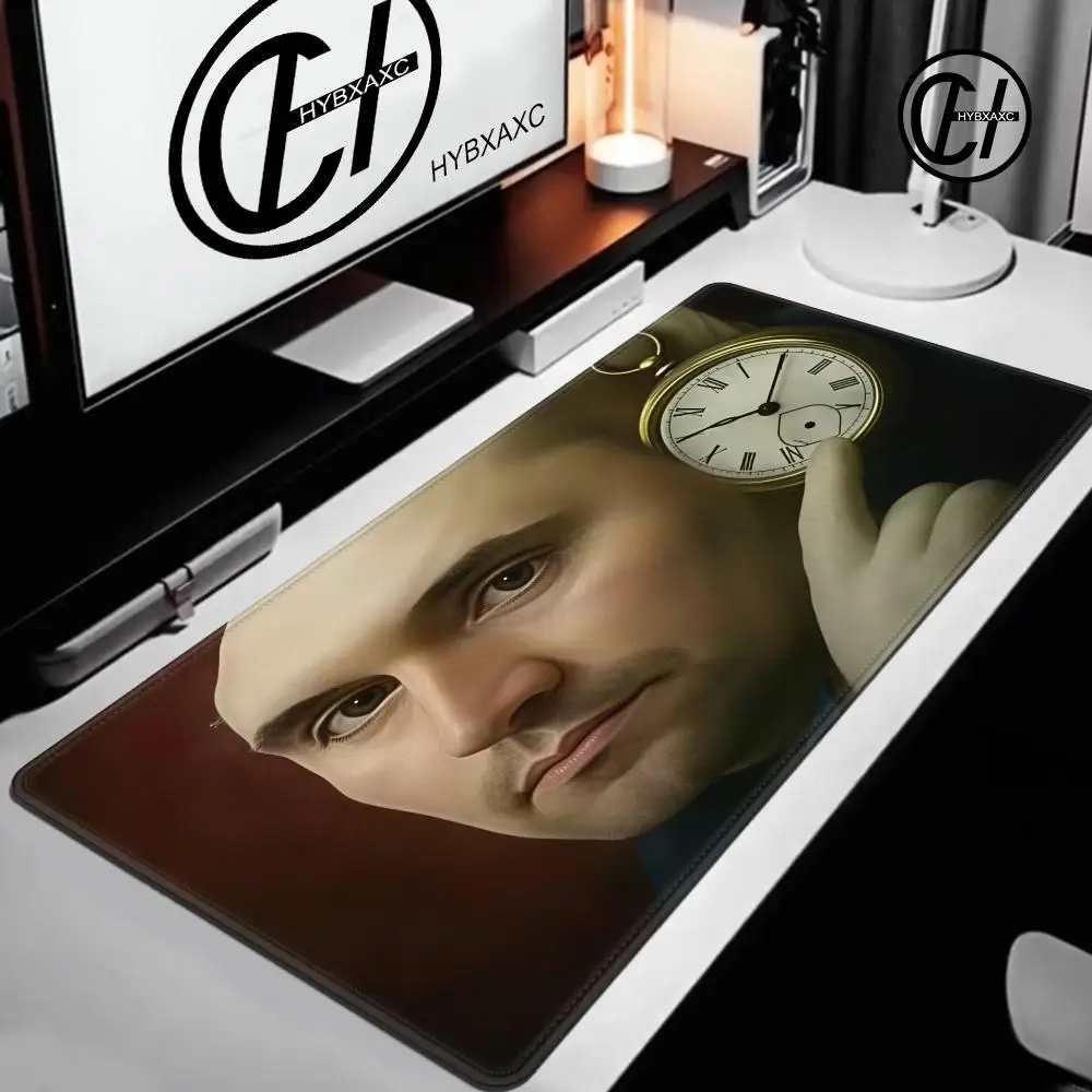 Charlie Kirk Funny Meme Mouse Pad Large Non-Slip Waterproof Mat Stitched Edge Keyboard Pad for Gaming Daily Office