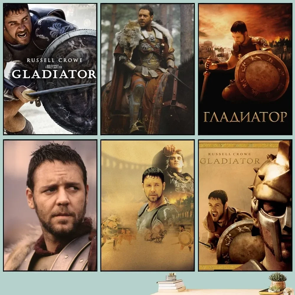 Ancient Rome Movie G-Gladiator Poster DIY Vintage Movie Poster Wall Art Painting Study Stickers Big Szie Wall Painting