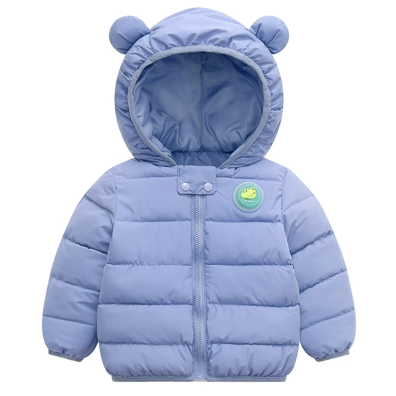 2024 Boys Winter Coat Korean Newborn Girls Clothes Cartoon Cute Hooded Warm Outerwear Toddler Jacket Luxury Kids Clothing BC1352