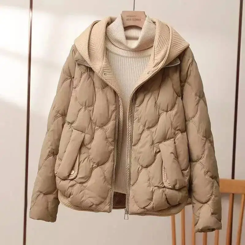 2026 Fashion Coats Korean Style Loose Cropped Jacket Women Parkas Warm Puffer Jackets Casual Coat New Winter Clothes