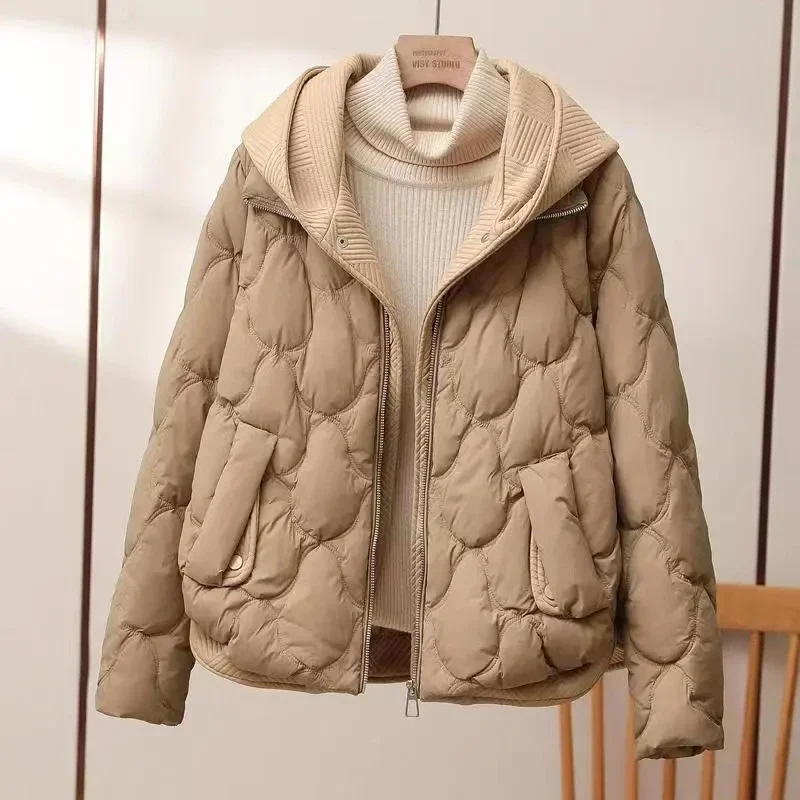 2025 Fashion Coats Korean Style Loose Cropped Coat Women Jacket Women Parkas Warm Puffer Jackets Casual Coat New Winter Clothes