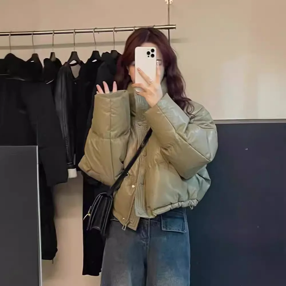 Women's Winter Parkas 2026 New Thick Streetwear All Match Ladies Down Cotton Jacket Comfortable Simple Short Female Warm Coat