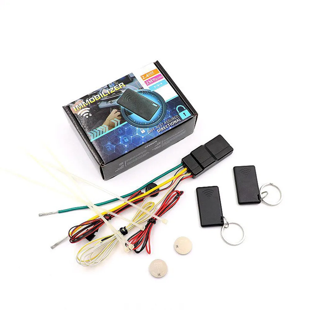 Anti-Hacking 2.4G RFID Wireless Motor Lock System Smart Circuit Cutoff Auto Unlock Car Immobilizer Anti-Theft Alarm Accessory