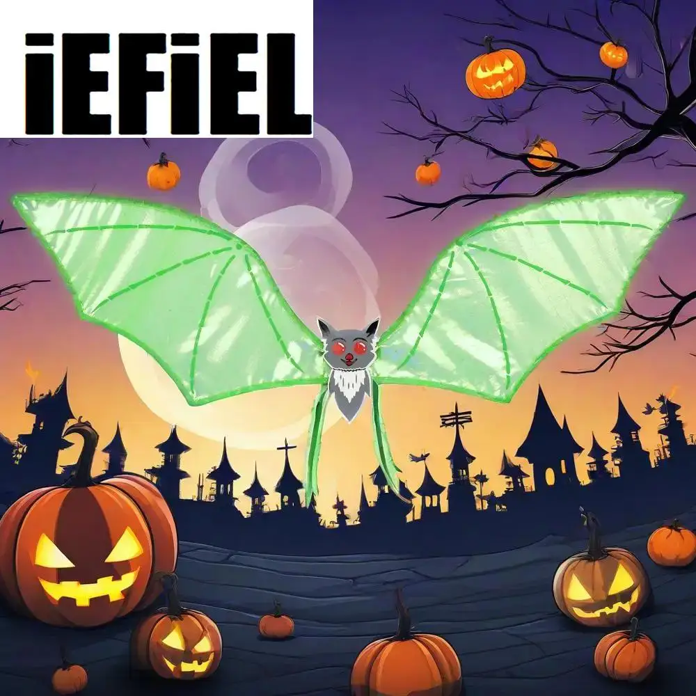 Womens Girls Bat Devil Wings Cosplay Accessory Dazzling Glossy Halloween Costume for Festival Themed Events Party Supply Wings