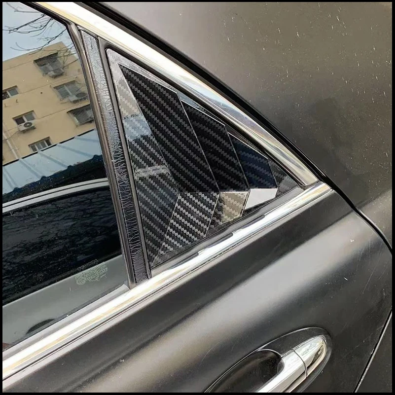 For Toyota Mark X 2005-2016 Rear Door Window Shades Shutter Louver Vent Cover Trim Decorate Car Styling Auto Accessories