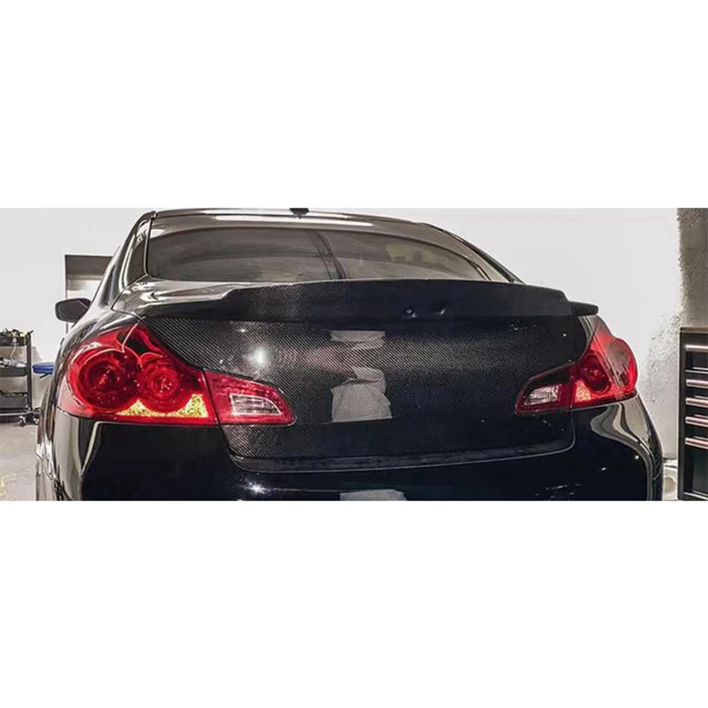 For Infiniti G series G35 G37 4Door Sedan Carbon fiber FRP Rear Spoiler Trunk wing 2007 2008 2009 2010 2011 2012 2013 2014