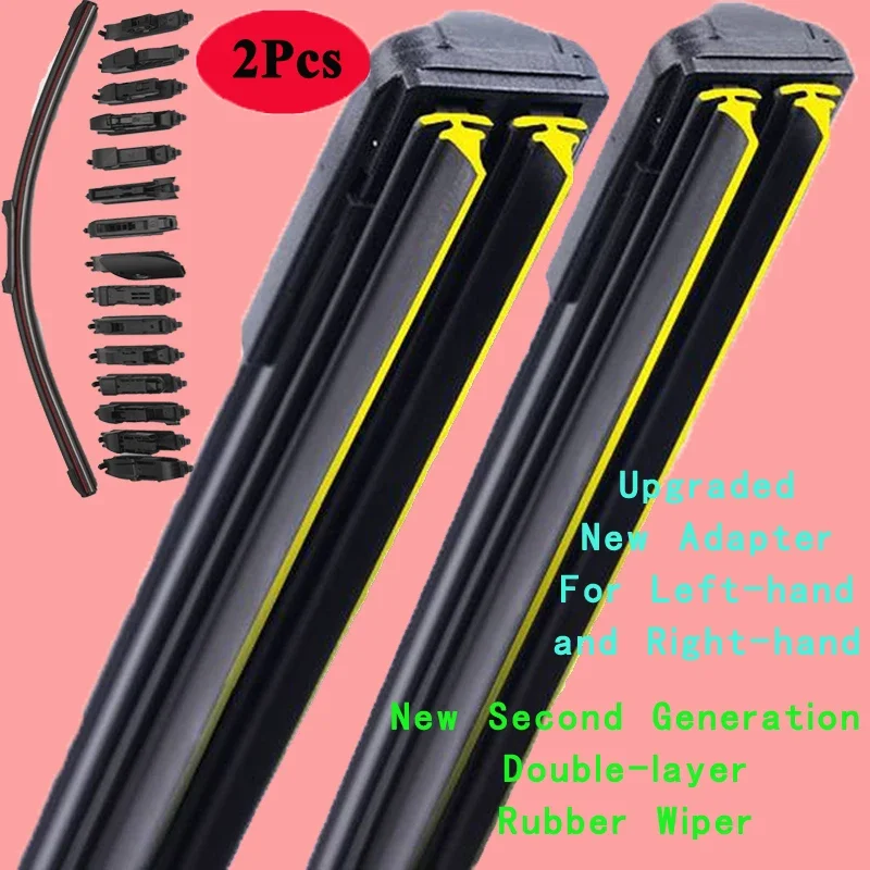 For Audi A6 S6 RS6 C6 Sedan Estate 2004 2005 2006 2007 2008 2009 2010 2011 Car Accessories Double Rubber Windshield Wiper Blades