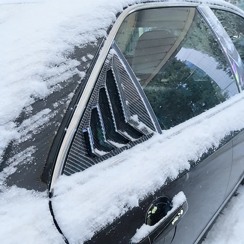 For Toyota Camry 2006-2016 Sedan Rear Window Shades Shutter Louver Cover Sticker Trim Decoration Car Styling Accessories