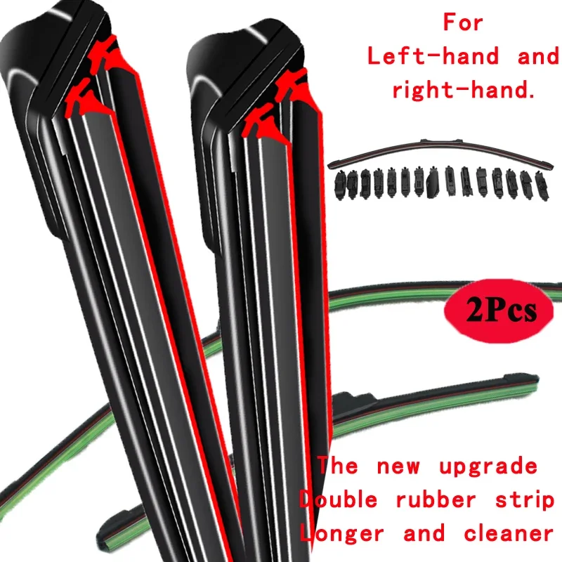 For Ford Mondeo MK2 MK3 HA HB HC HD HE Sedan Hatchback 2000 2001 2002 2003 2005 2007 Double Rubber Car Windshield Wiper Blades