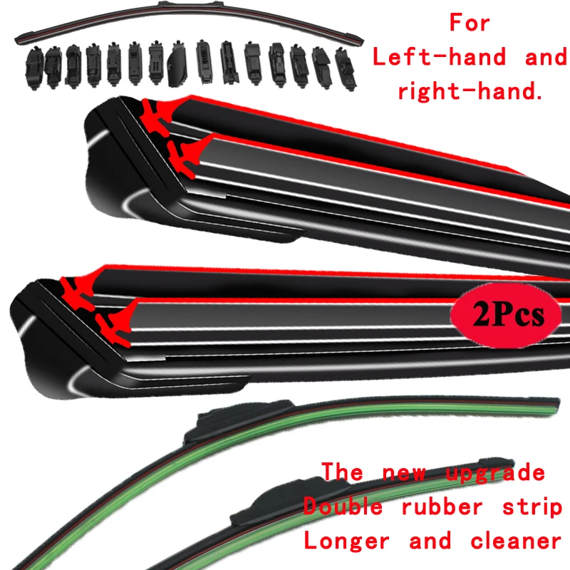 For Mercedes Benz A Class W176 W177 180 200 220 250D Sedan 2019 2020 2021 Car Brush Double Rubber Windshield Wiper Blades Winter