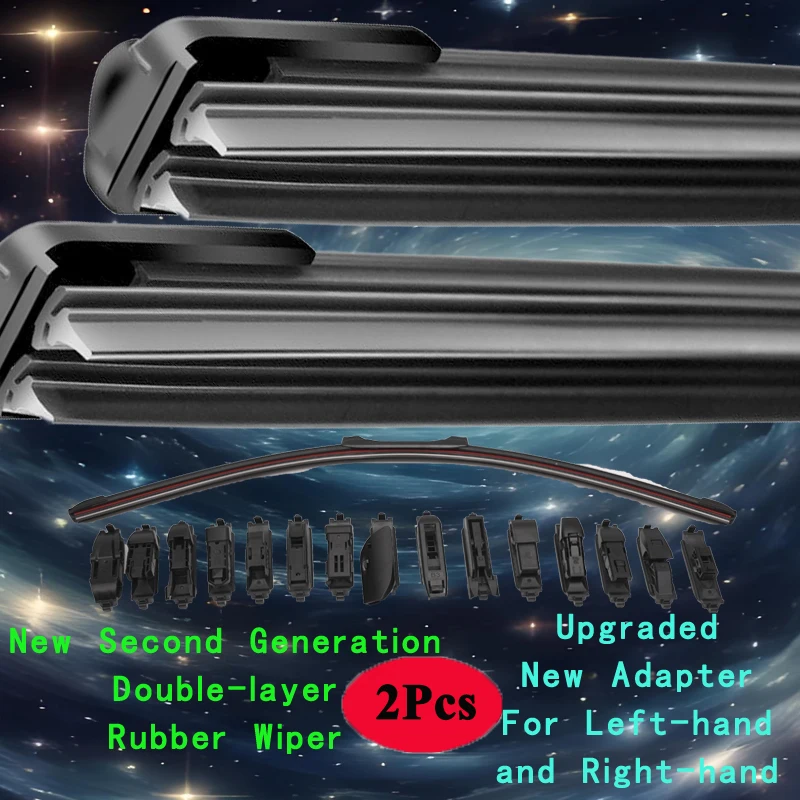 For Acura TL UA1 UA3 UA4 UA6 UA8 UA9 UC Types S Sedan 1995 1998 2003 2008 2009 2014 2016 2020 Double Rubber Hybrid Wiper Blade