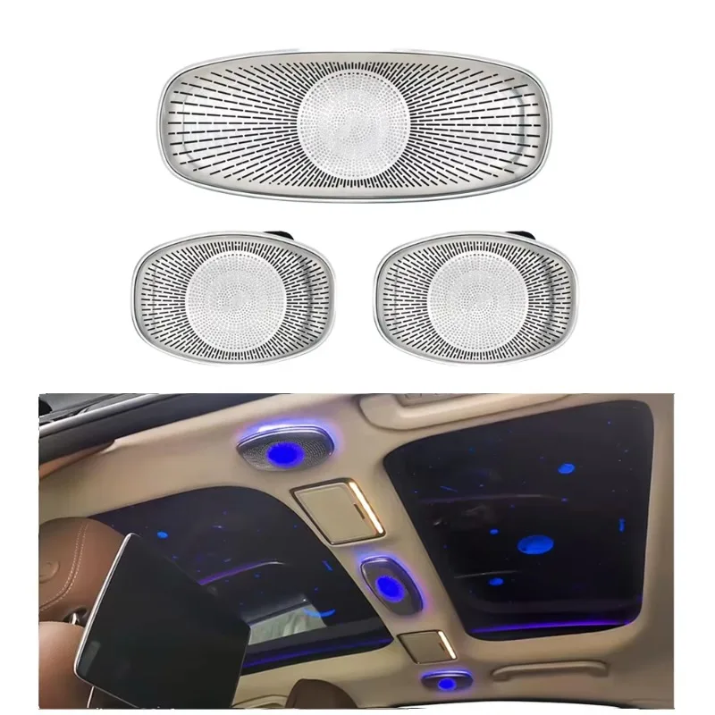 64 Colors LED Ambient Light Car Ceiling Speaker Roof Speakers
