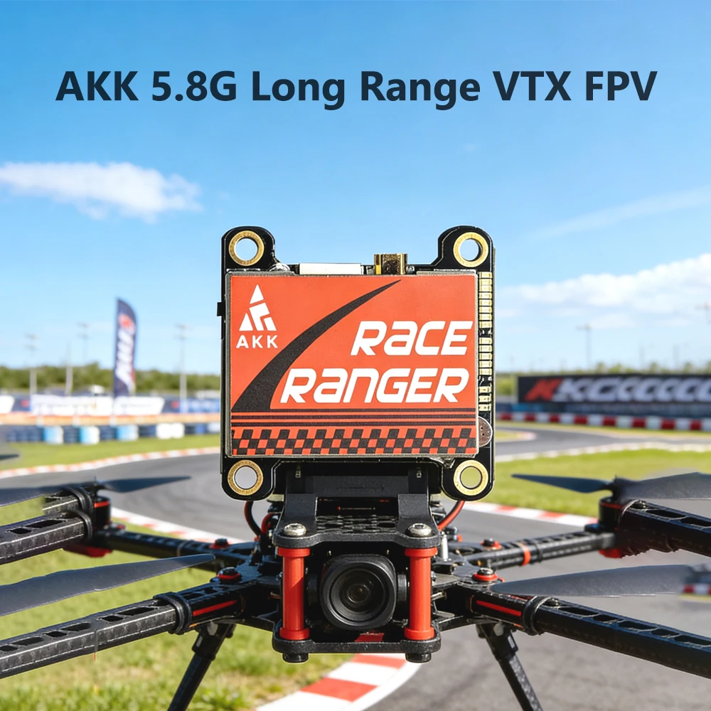 AKK 5.8G Long Range VTX FPV Transmitter Switchable 200mW/400mW/800mW/1600mW with Smart Audio Support for Drone Racing