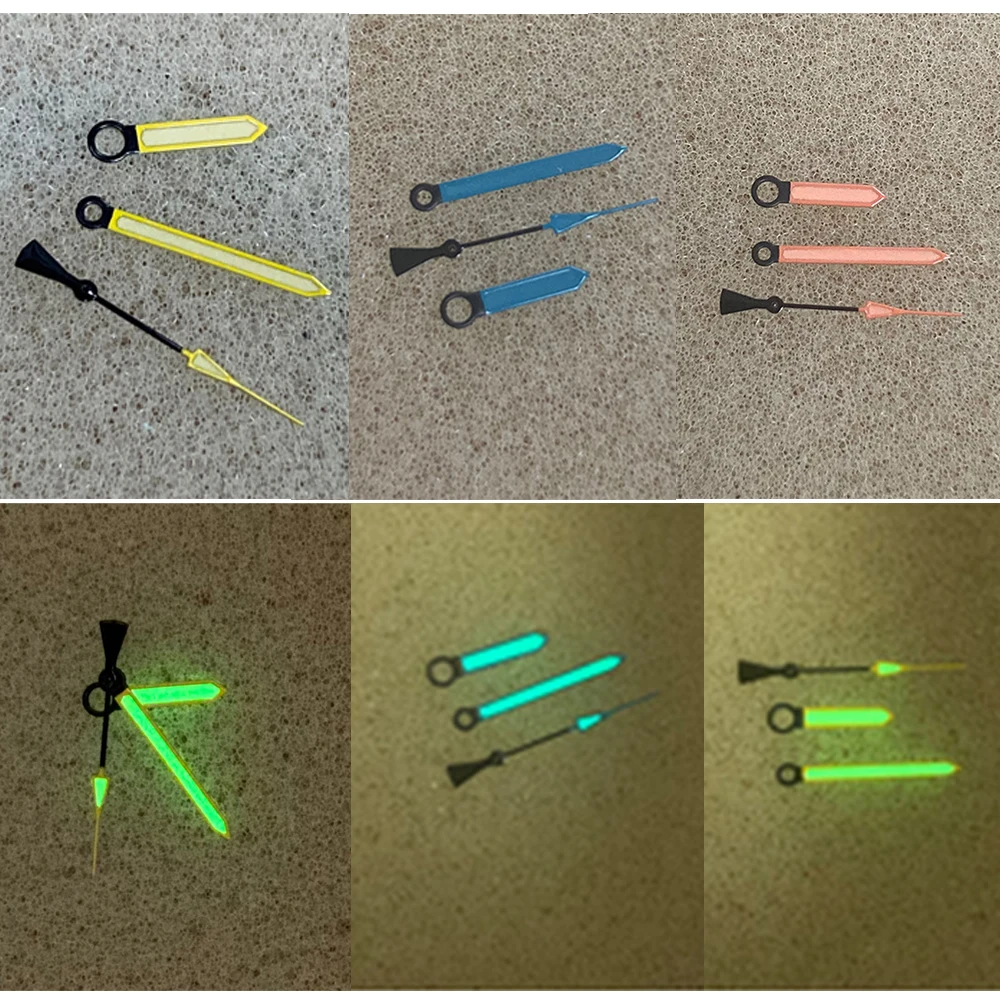 NH35 Hands Luminous Pointers Replacement Watch Hands for NH35 NH36 4R36A Movement Three Needles 3Pins Modification Accessories
