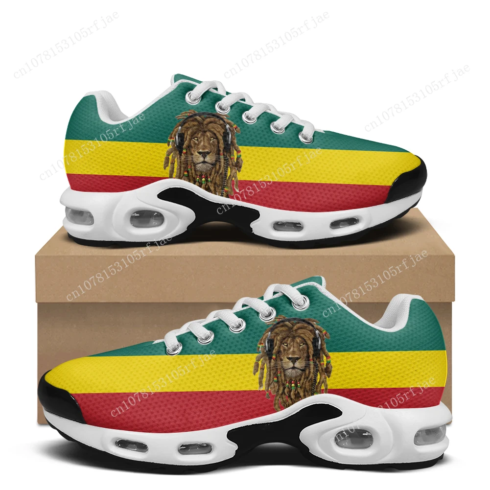 Reggae Rastafarian Rasta Rastafari Lion Of Judah Air Cushion Sneakers Mens Womens Hiking Running Shoes Mountain Climbing Shoes