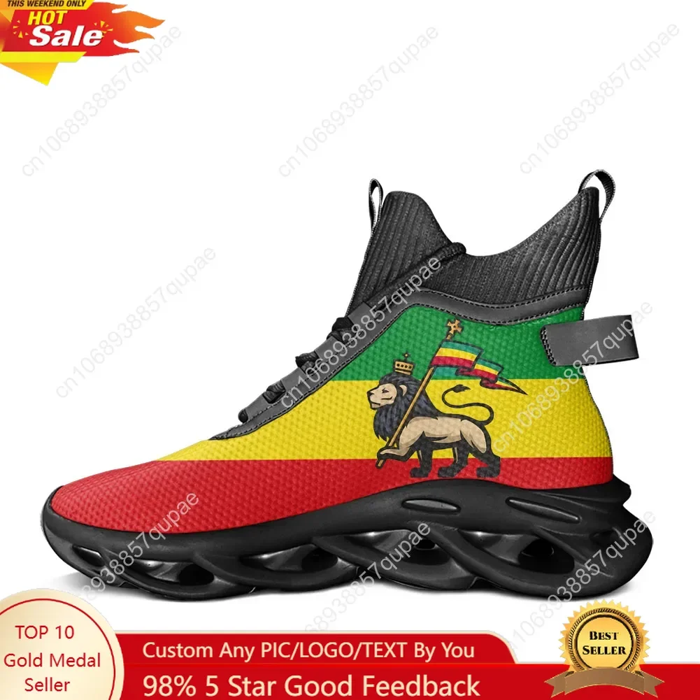 Reggae Rastafari Rasta Lion Of Judah High Top Flats Sneakers Men Women Teenager Shoes Casual Lightweight Mountaineering Sneakers