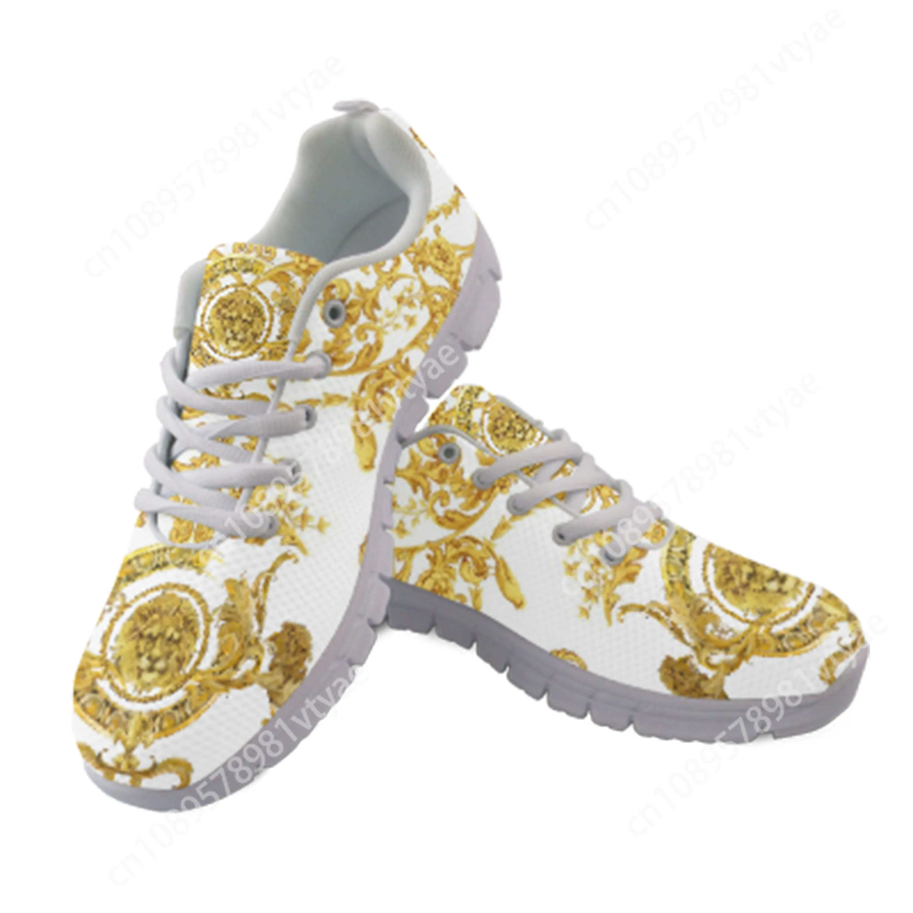 Golden Lion Head Lace Sports Shoes Mens Womens Teenager Kids Children Customized Sneakers Tailor-Made Shoe High Quality Couple