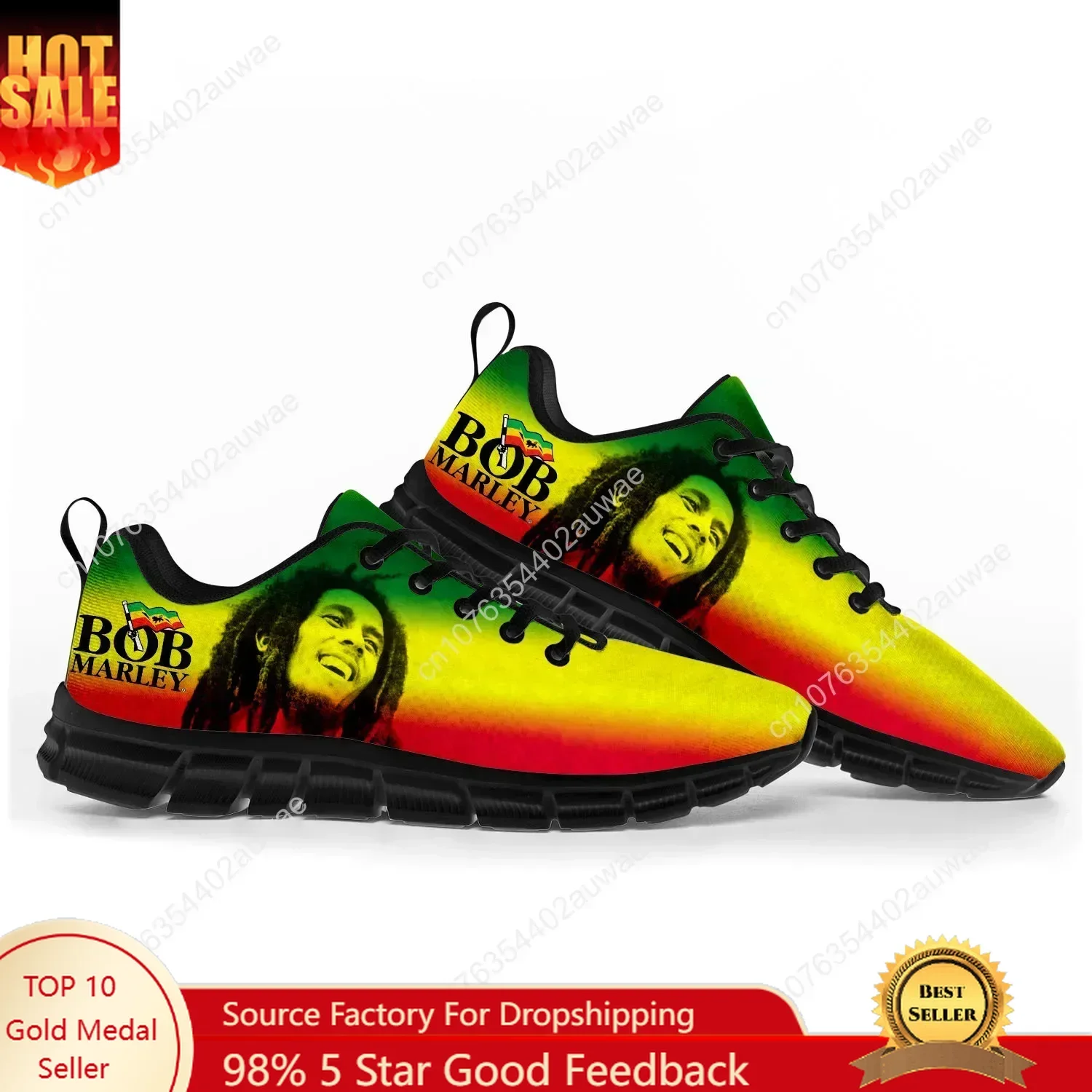 Bob Marley Reggae Rasta Music Singer Sports Shoes Mens Womens Teenager Children Sneakers Casual Custom High Quality Couple Shoes