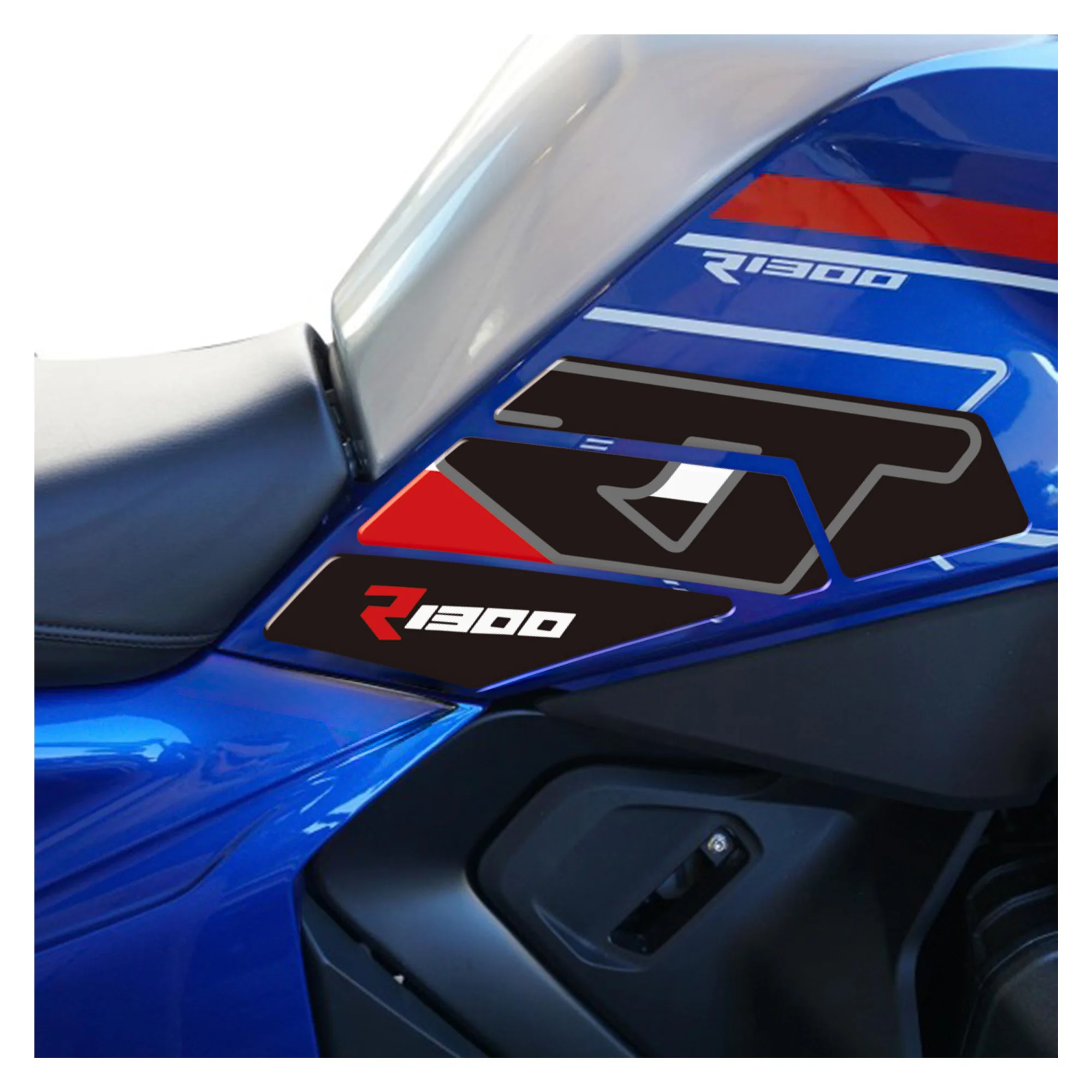 Fuel Tank Pad Protector 3D Resin Sticker Decoration Kit for BMW R1300RT