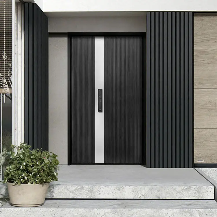 Customized with Multiple Sizes and Colors for Household Use Anti Theft Door Corrosion Resistant Soundproof Aluminum Entry Doors