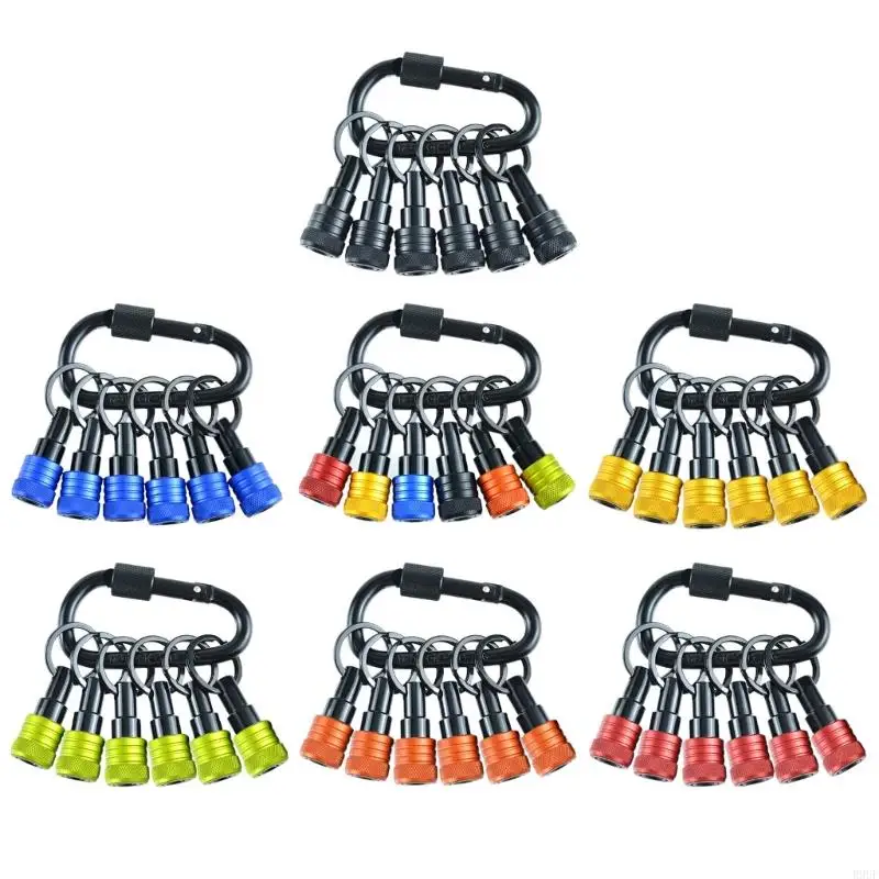 R9UF Multiple Use 1/4inch Hexagonal Shanks Screwdriver Bit Holders Set Sockets Organizers Simple Use for Mechanics & Enthusia