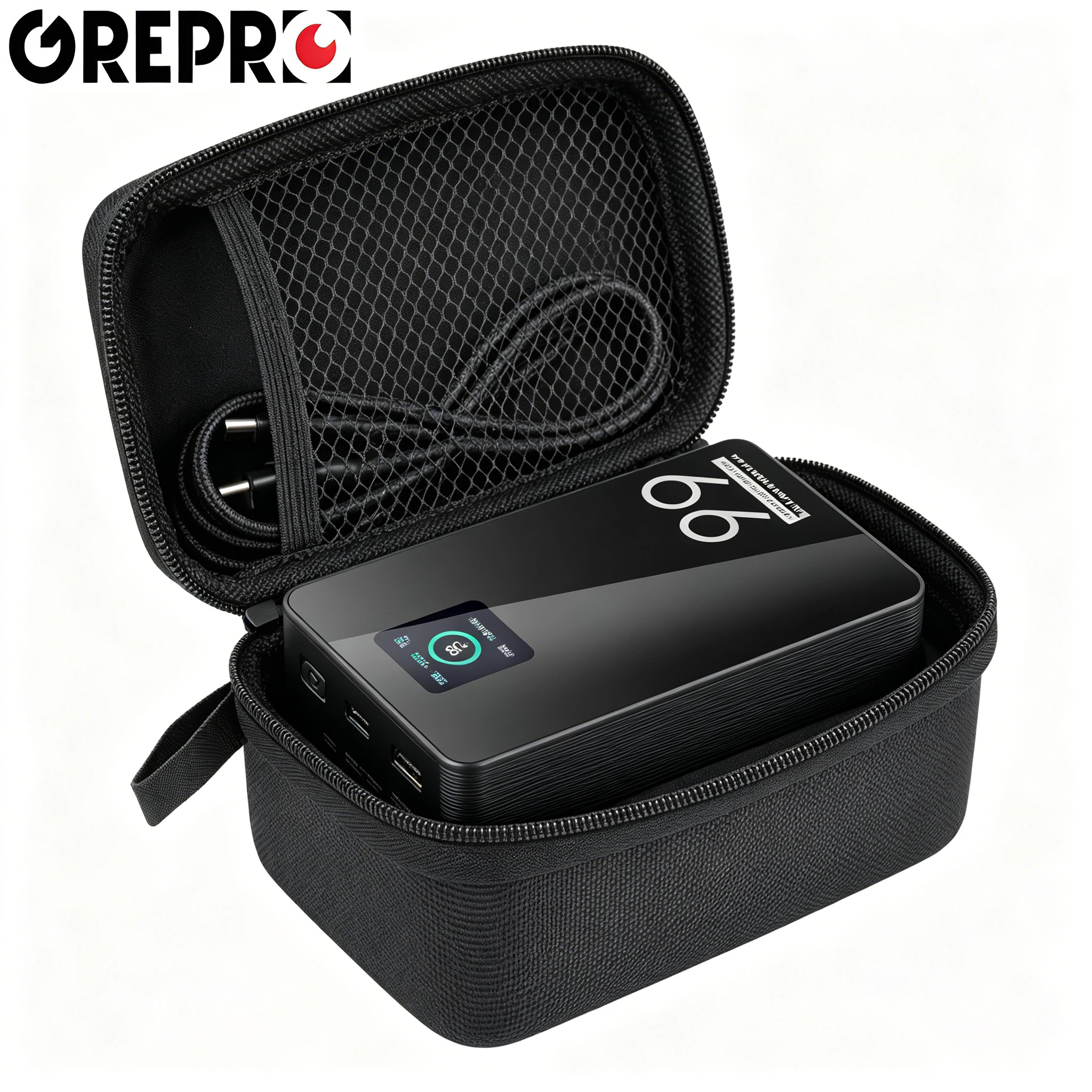 Grepro VM-99Pro V-Mount Battery Pack PD100W USB-C Fast Charging Power Station for Cameras Video Light Monitor Laptop Camcorders