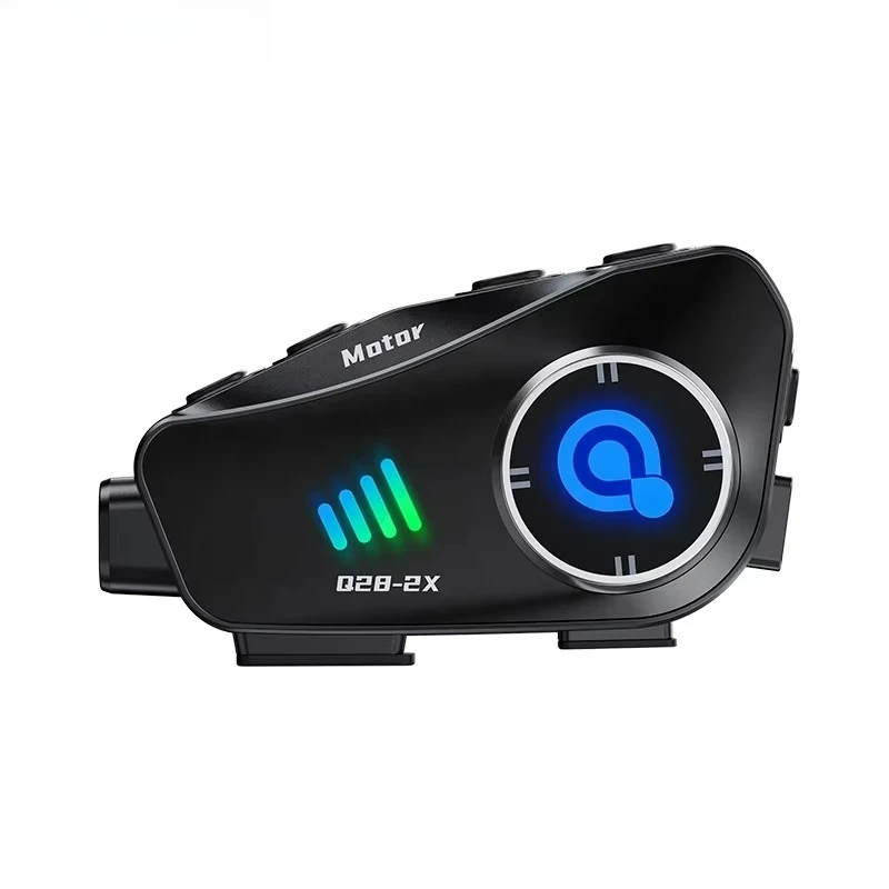 Helmet motorcycle bluetooth headset walkie-talkie with microphone with high definition recording camera BT 2 people